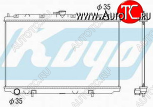 5 349 р. P11 РАДИАТОР ОХЛАЖДЕН MT 1.6 1.8 2 (KOYO) KOYORAD nnp1197-910  с доставкой в г. Кемерово