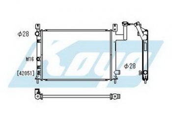 8 199 р. N13 {B12} РАДИАТОР ОХЛАЖДЕН MT 1.3 1.6 (KOYO) KOYORAD nnn1386-911  с доставкой в г. Кемерово. Увеличить фотографию 1