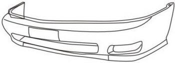 B14 {GLE,GXE,SE,XE} БАМПЕР ПЕРЕДН (Тайвань) ГРУНТ GORDON nnb1496-162x