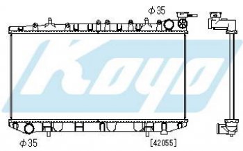 8 799 р. N14 РАДИАТОР ОХЛАЖДЕН MT 2 (бензин) 1.7 (дизель) (KOYO) KOYORAD nnn1491-912  с доставкой в г. Кемерово. Увеличить фотографию 1