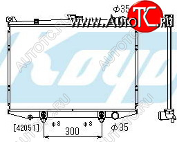 5 249 р. TERRANO РАДИАТОР ОХЛАЖДЕН AT 2.4 3 (KOYO) (2 ряд) KOYORAD nnter87-911  с доставкой в г. Кемерово