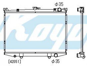 8 349 р. TERRANO РАДИАТОР ОХЛАЖДЕН MT 2.4 3 (KOYO) KOYORAD nnter87-912  с доставкой в г. Кемерово. Увеличить фотографию 1