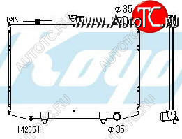 8 349 р. TERRANO РАДИАТОР ОХЛАЖДЕН MT 2.4 3 (KOYO) KOYORAD nnter87-912  с доставкой в г. Кемерово