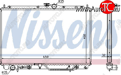 19 549 р. CARISMA (+ SPACE STAR 98-) РАДИАТОР ОХЛАЖДЕН AT 1.6 1.8 BODYPARTS mbcar95-912  с доставкой в г. Кемерово