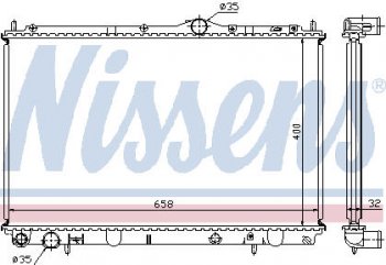 CARISMA (VV S40V40 1.9TD) РАДИАТОР ОХЛАЖДЕН MT 1.8 (дизель) +- КОНДИЦ BODYPARTS mbcar95-914