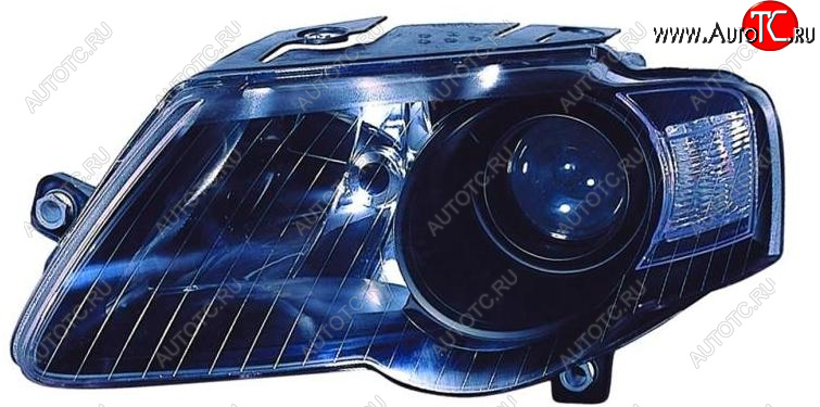 12 599 р. Левая фара (c электрокорректором, линзован) DEPO Volkswagen Passat B6 седан (2005-2011)  с доставкой в г. Кемерово