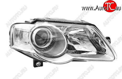 11 249 р. Правая фара (c электрокорректором) DEPO Volkswagen Passat B6 седан (2005-2011) (линзован)  с доставкой в г. Кемерово