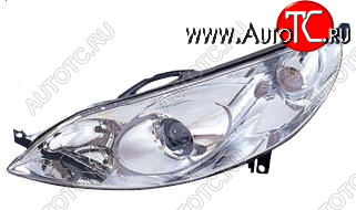 12 749 р. Левая фара (c электрокорректором) DEPO Peugeot 407 седан (2004-2010)  с доставкой в г. Кемерово