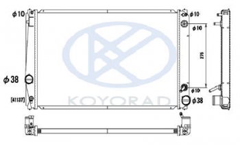 8 749 р. RAV4 РАДИАТОР ОХЛАЖДЕН 2.4 , 3.5 AT (KOYO) KOYORAD tyrv406-912  с доставкой в г. Кемерово. Увеличить фотографию 1
