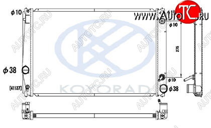 8 749 р. RAV4 РАДИАТОР ОХЛАЖДЕН 2.4 , 3.5 AT (KOYO) KOYORAD tyrv406-912  с доставкой в г. Кемерово
