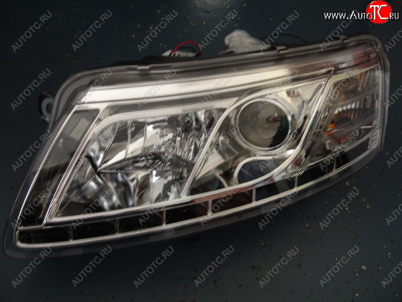46 949 р. AUDI A6 {с DRL (дневн. ходов огни)} ФАРА Л+П (КОМПЛЕКТ) ТЮНИНГ (DEVIL EYES) (КСЕНОН) ЛИНЗОВАН (SONAR) ВНУТРИ ХРОМ SONAR ai0a604-003h-n  с доставкой в г. Кемерово