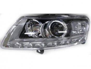 AUDI A6 ФАРА Л+П (КОМПЛЕКТ) (КСЕНОН) ТЮНИНГ ЛИНЗОВАН (DEVIL EYES) ДИОД -D2S- (DEPO) DEPO ai0a604-006-n