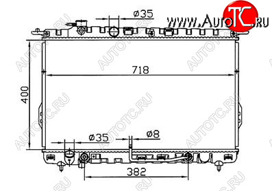 5 249 р. SONATA (SONATA 99-01MAGENTIS 01-) РАДИАТОР ОХЛАЖДЕН AT BODYPARTS hnson02-913  с доставкой в г. Кемерово