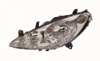 Левая фара (с электрокорректором) DEPO Peugeot 307 ( хэтчбэк 5 дв.,  хэтчбэк 3 дв.) (2005-2008) рестайлинг