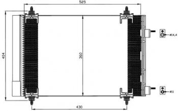 307 (CT C4 04-) КОНДЕНСАТОР КОНДИЦ (см.каталог) BODYPARTS pg30703-932