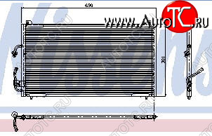 5 349 р. 406 КОНДЕНСАТОР КОНДИЦ (NISSENS) (AVA) (см.каталог) NISSENS pg40695-930  с доставкой в г. Кемерово