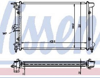 GOLF (JETTAPOLO 83-90) РАДИАТОР ОХЛАЖДЕН (см.каталог) BODYPARTS vwglf84-918