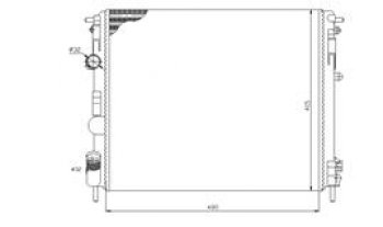 CLIO (+SYMBOL 98- KANGOO 98- LOGAN 04-) РАДИАТОР ОХЛАЖДЕН BODYPARTS rncli98-914