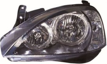 CORSA ФАРА Л+П (КОМПЛЕКТ) ТЮНИНГ С 2 СВЕТЯЩ ОБОДК ВНУТРИ (DEPO) ЧЕРН DEPO opcor01-003b-n