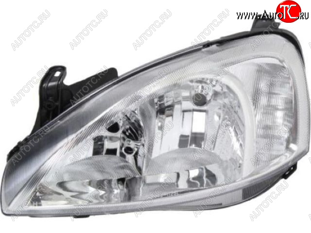 6 999 р. Левая фара (c электрокорректором) DEPO Opel Corsa C (2000-2006)  с доставкой в г. Кемерово