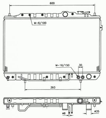 ELANTRA {TIBURON} РАДИАТОР ОХЛАЖДЕН MT (KOYO) KOYORAD hnela01-910