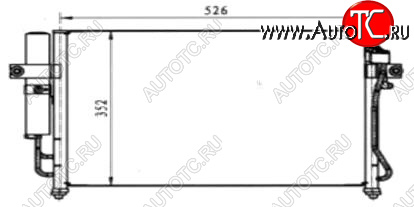 3 799 р. GETZ (535 x 345 mm) КОНДЕНСАТОР КОНДИЦ AT (см.каталог) BODYPARTS hngez02-931  с доставкой в г. Кемерово