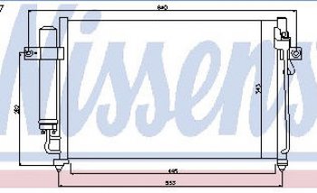 4 649 р. GETZ {535 x 325 mm} КОНДЕНСАТОР КОНДИЦ MT (NISSENS) (AVA) (см.каталог) NISSENS hngez02-930  с доставкой в г. Кемерово. Увеличить фотографию 1