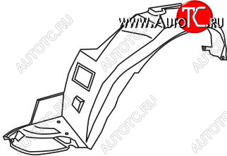629 р. Левый подкрылок передний TYG Honda Accord 6 CF седан дорестайлинг (1997-2000)  с доставкой в г. Кемерово