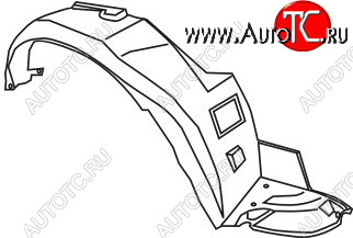 629 р. Правый подкрылок передний TYG Honda Accord 6 CF седан дорестайлинг (1997-2000)  с доставкой в г. Кемерово