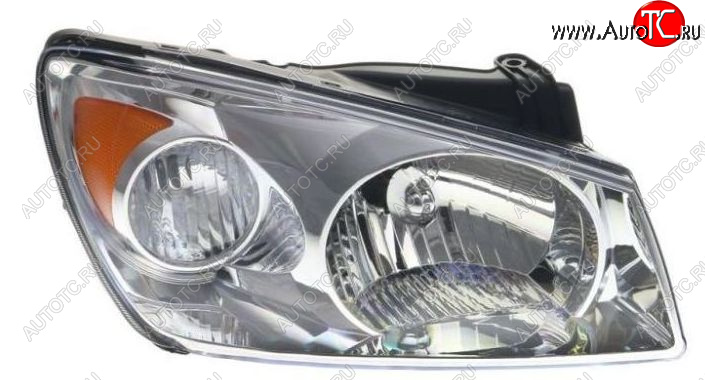 9 899 р. Правая фара (c электрокорректором) DEPO KIA Cerato 1 LD седан дорестайлинг (2003-2007)  с доставкой в г. Кемерово