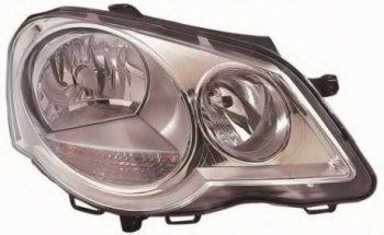 Правая фара (c электрокорректором) DEPO Volkswagen Polo  9N1 (2005-2009) рестайлинг седан