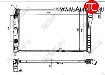 3 499 р. ESPERO РАДИАТОР ОХЛАЖДЕН AT BODYPARTS dwesp94-912  с доставкой в г. Кемерово