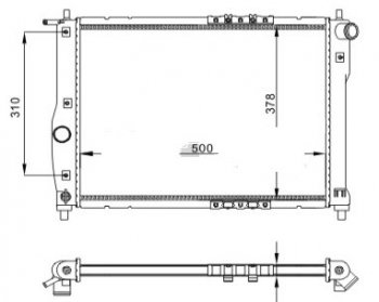 LANOS 97- РАДИАТОР ОХЛАЖДЕН 1.3 1.5 1.6 MT (см.каталог) BODYPARTS dwlan97-913