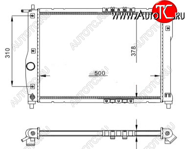 2 999 р. LANOS 97- РАДИАТОР ОХЛАЖДЕН 1.3 1.5 1.6 MT (см.каталог) BODYPARTS dwlan97-913  с доставкой в г. Кемерово