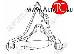3 299 р. S70 {V70 97-02850 91-96} РЫЧАГ ПЕРЕДН ПОДВЕСКИ ПРАВ НИЖН кроме ТУРБО (Тайвань) SH vvs7097-810-r  с доставкой в г. Кемерово