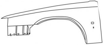 960 (S90 97-) КРЫЛО ПЕРЕДН ЛЕВ (Тайвань) BODYPARTS vv96095-270-l