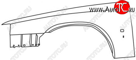 8 749 р. 960 (S90 97-) КРЫЛО ПЕРЕДН ЛЕВ (Тайвань) BODYPARTS vv96095-270-l  с доставкой в г. Кемерово