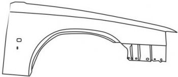 960 (S90 97-) КРЫЛО ПЕРЕДН ПРАВ (Тайвань) BODYPARTS vv96095-270-r