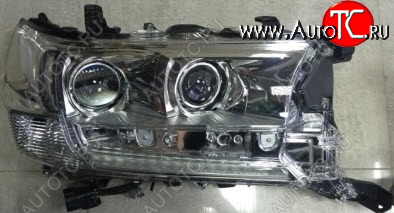 0 р. Правая фара (линзован, с диодным модулем) DEPO Toyota Land Cruiser 200 2-ой рестайлинг (2015-2021)  с доставкой в г. Кемерово