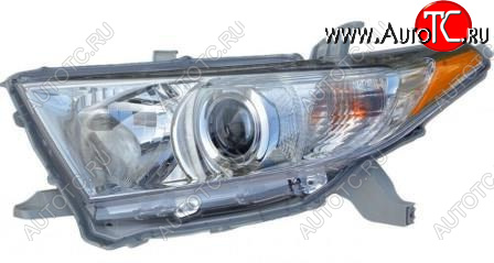 13 599 р. Левая фара (под корректор) DEPO Toyota Highlander XU40 рестайлинг (2010-2013)  с доставкой в г. Кемерово