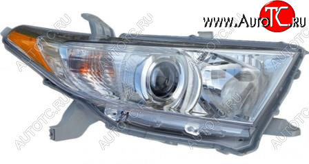 13 249 р. Правая фара (корректор) BodyParts  Toyota Highlander XU40 рестайлинг (2010-2013)  с доставкой в г. Кемерово