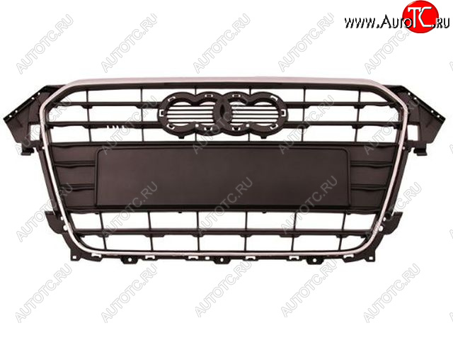 9 299 р. AUDI A4 РЕШЕТКА РАДИАТОРА СЕРЕБРИСТ С ХРОМ МОЛДИНГ (Тайвань) TYG ai0a412-100  с доставкой в г. Кемерово