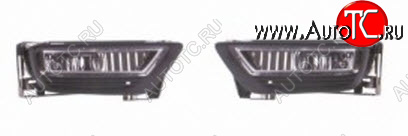 6 699 р. Комплект противотуманных фар (пр-во Китай) DLAA  Honda Accord  8 CU (2011-2013) седан рестайлинг  с доставкой в г. Кемерово