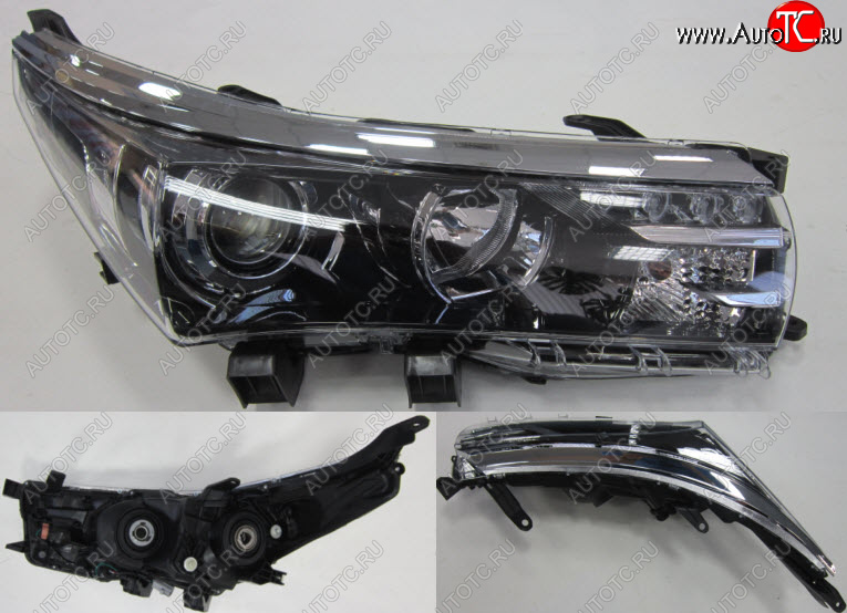 11 999 р. Правая фара (с электрокорректором, диодная) BODYPARTS Toyota Corolla E180 дорестайлинг (2013-2016)  с доставкой в г. Кемерово
