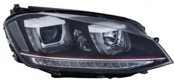 GOLF {GTI} ФАРА Л+П (КОМПЛЕКТ) ТЮНИНГ ЛИНЗОВАН С БЕГУЩИЙ УК.ПОВОР (EAGLE EYES) , ВНУТРИ ЧЕРН EAGLE EYES vwglf12-002b-n