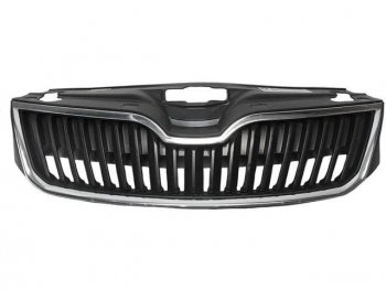 Решетка радиатора (пр-во Китай) BODYPARTS Skoda Rapid NH1 хэтчбэк рестайлинг (2015-2020) (молдинг хром)