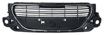 Решетка радиатора (пр-во Италия) EUROBUMP Peugeot 301 (2012-2017) (молдинг хром)