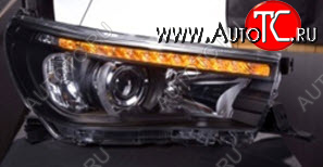 39 899 р. HILUX ФАРА Л+П (КОМПЛЕКТ) ЛИНЗОВАН , П КОРРЕКТОР , ДИОД , С БЕГУЩИЙ УК.ПОВОР , ВНУТРИ ЧЕРН ТЮНИНГ (SONAR) SONAR tyhix15-003-n  с доставкой в г. Кемерово