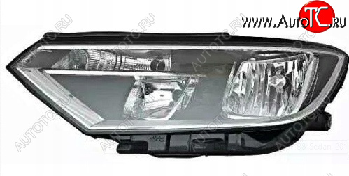 0 р. Левая фара (c электрокорректором) DEPO  Volkswagen Passat  B8 (2015-2019) седан дорестайлинг  с доставкой в г. Кемерово