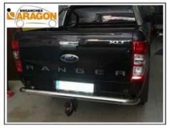 7 349 р. ТСУ для FORD Ranger с бамп. 2012-2019, Тип шара: Горизонтальный, условно-съемный (лебединая шея) (A)  Форд Ранджер Aragon e2015ca  с доставкой в г. Кемерово. Увеличить фотографию 1